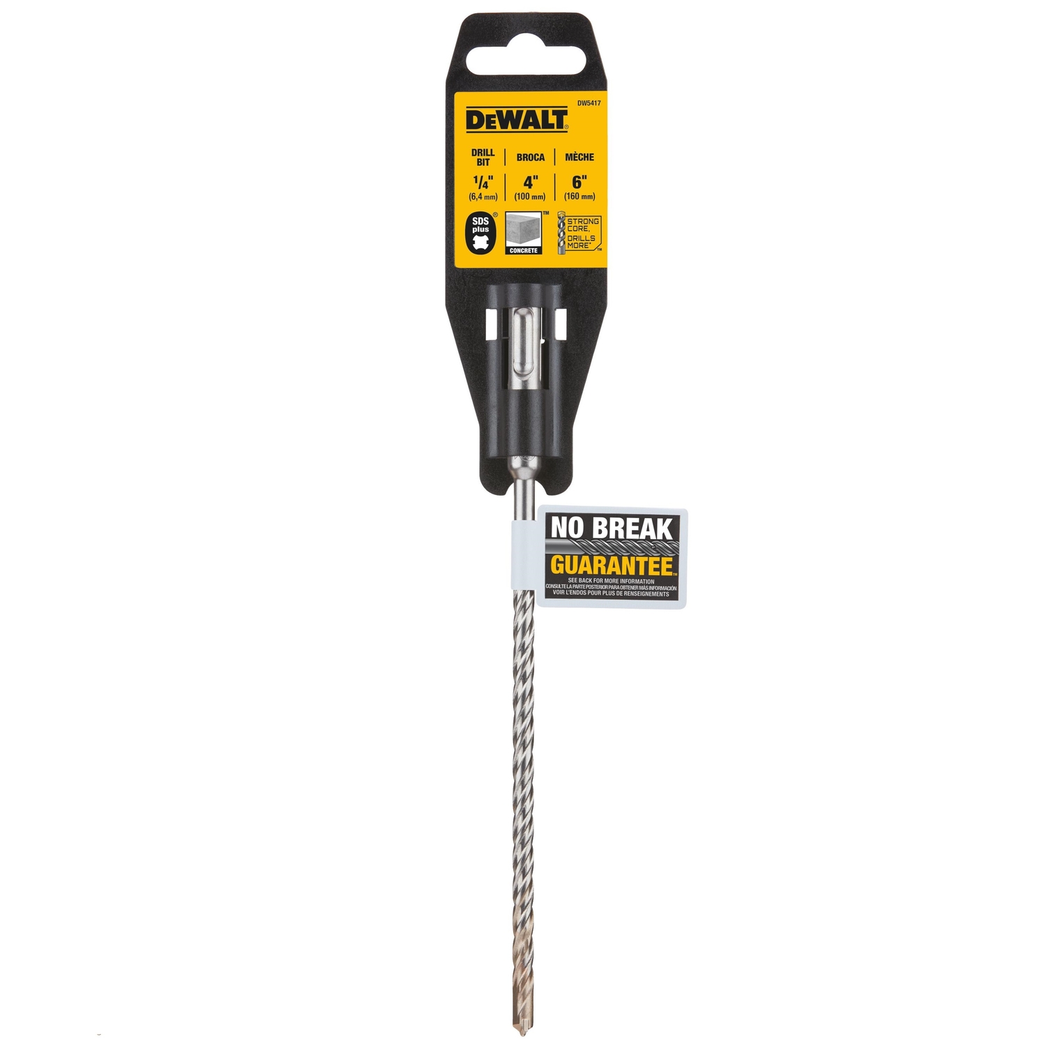 DeWalt 1/4 in. X 6 in. L Carbide Tipped Drill Bit 1 pc - Mycitystee