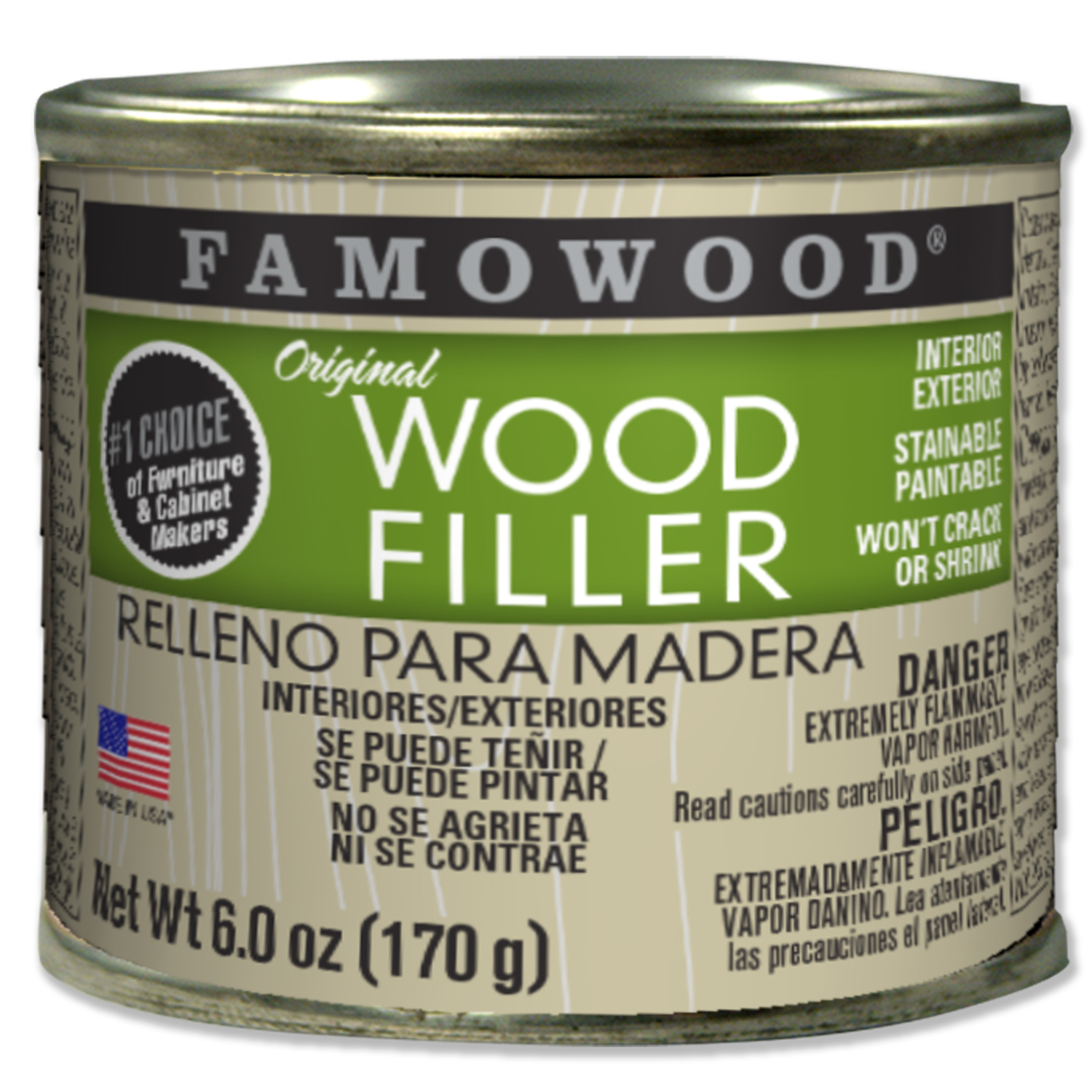 Famowood Natural/Tupelo/White Pine Wood Filler 0.25 pt - Mycitystee