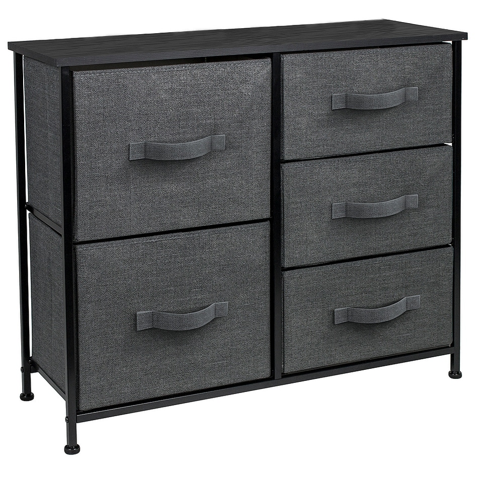 Dresser w/ 5 Drawers - Furniture Storage Tower Unit for Home， Bedroom - - 26062248 - Mycitystee