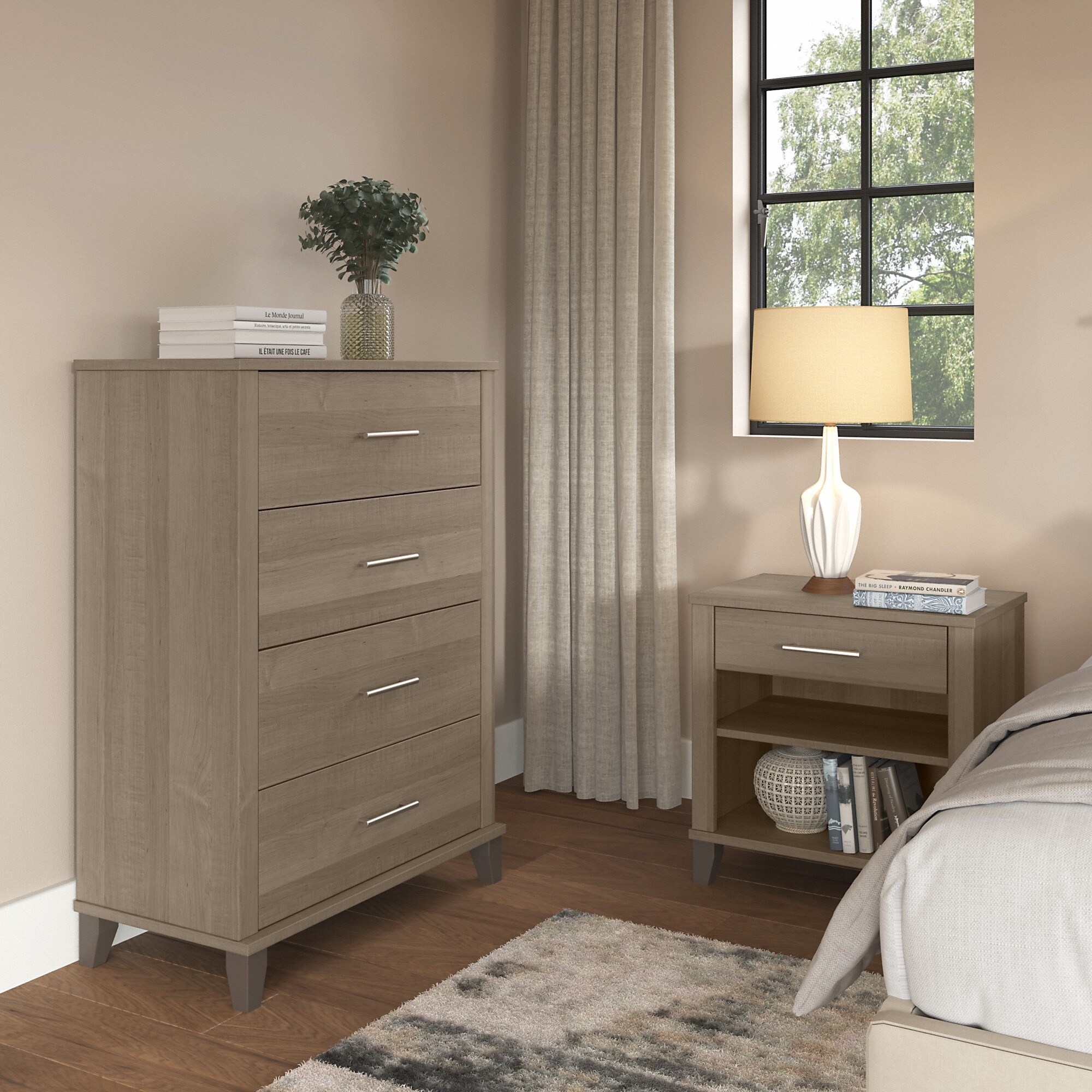 Somerset Chest of Drawers and Nightstand Set by Bush Furniture - - 35808918 - Mycitystee