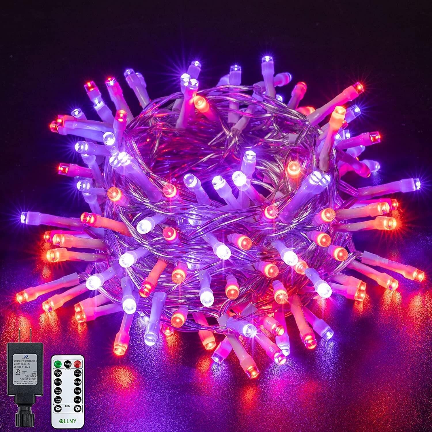 60FT 180 LED Halloween Decorations String Light Outdoor - Yellow Shopping - The Best Deals on String Lights | 39295468 - Mycitystee