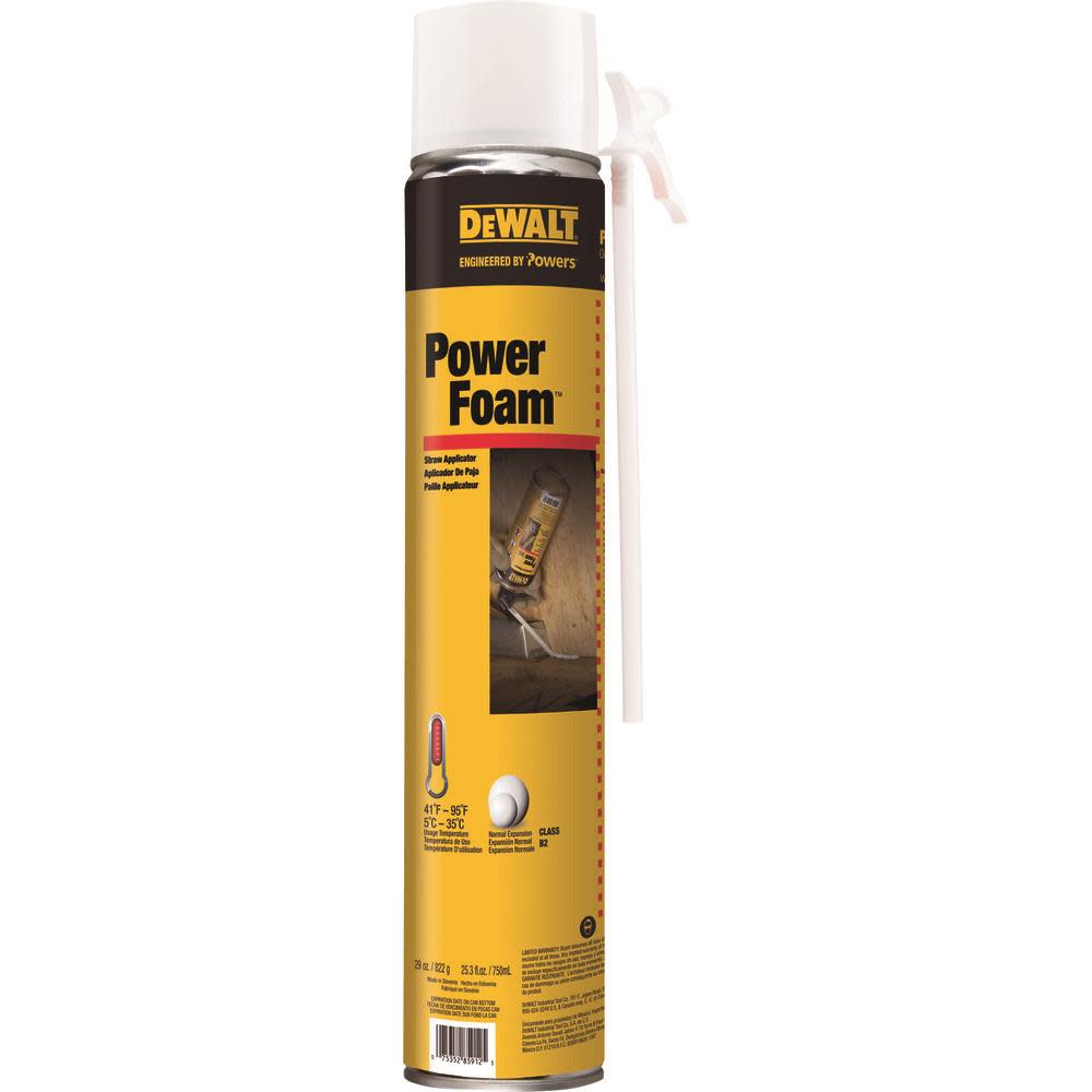 DEWALT Expansion Foams POWERFOAM 29OZ. (750ML) 08132N-PWR from DEWALT - Mycitystee