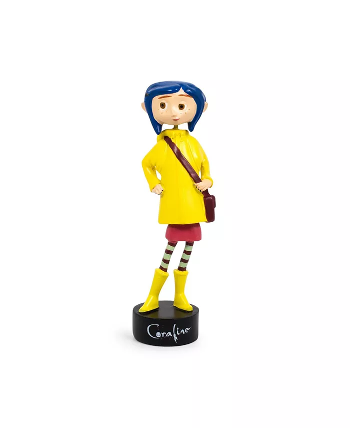 Surreal Entertainment Coraline in Rain Coat PVC Bobble Figure Statue | Collectible Bobblehead Action Figure， Desk Toy Accessories | Novelty Gifts For - Mycitystee