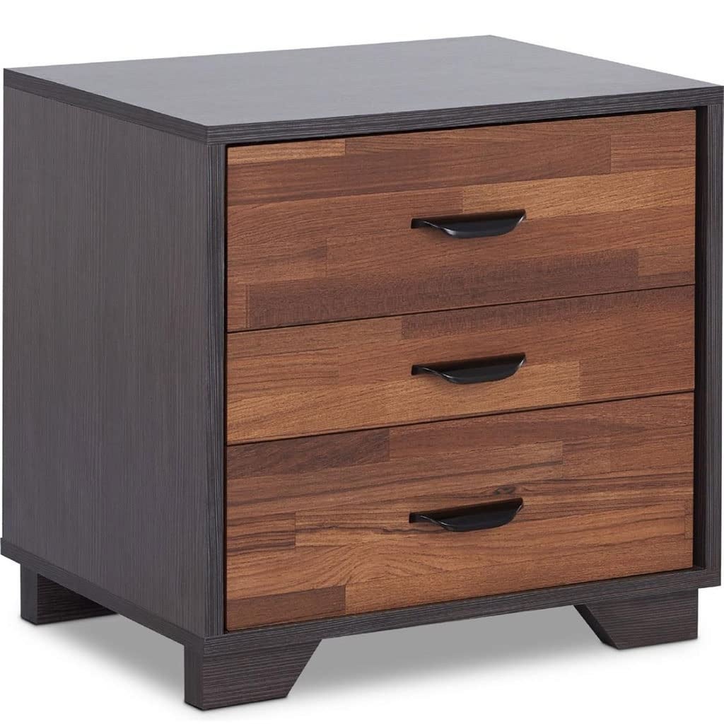 3 Drawer Nightstand Dresser Solid Wood Dresser with Wide Storage Space， Storage Drawer Unit Mid Century Modern Storage Tower - - 37668627 - Mycitystee