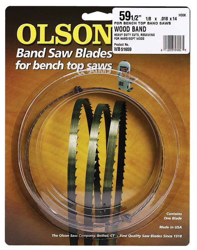 Olson 59.5 in. L X 0.13 in. W Carbon Steel Band Saw Blade 14 TPI Hook teeth 1 pk - Mycitystee