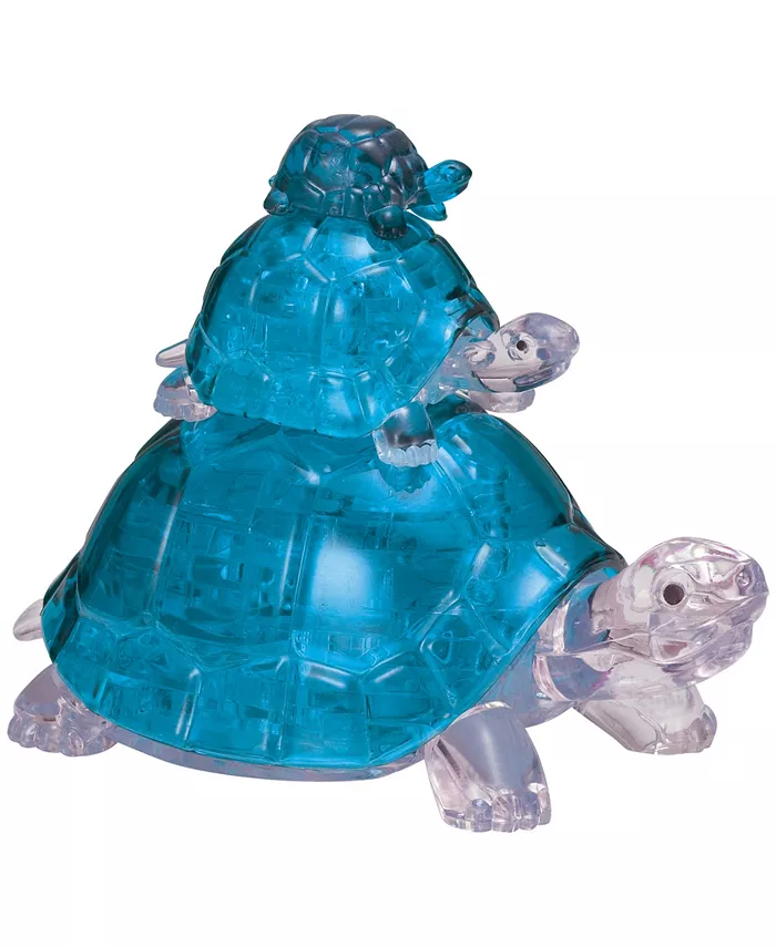 BePuzzled 3D Crystal Turtles Puzzle Set， 37 Pieces - Mycitystee