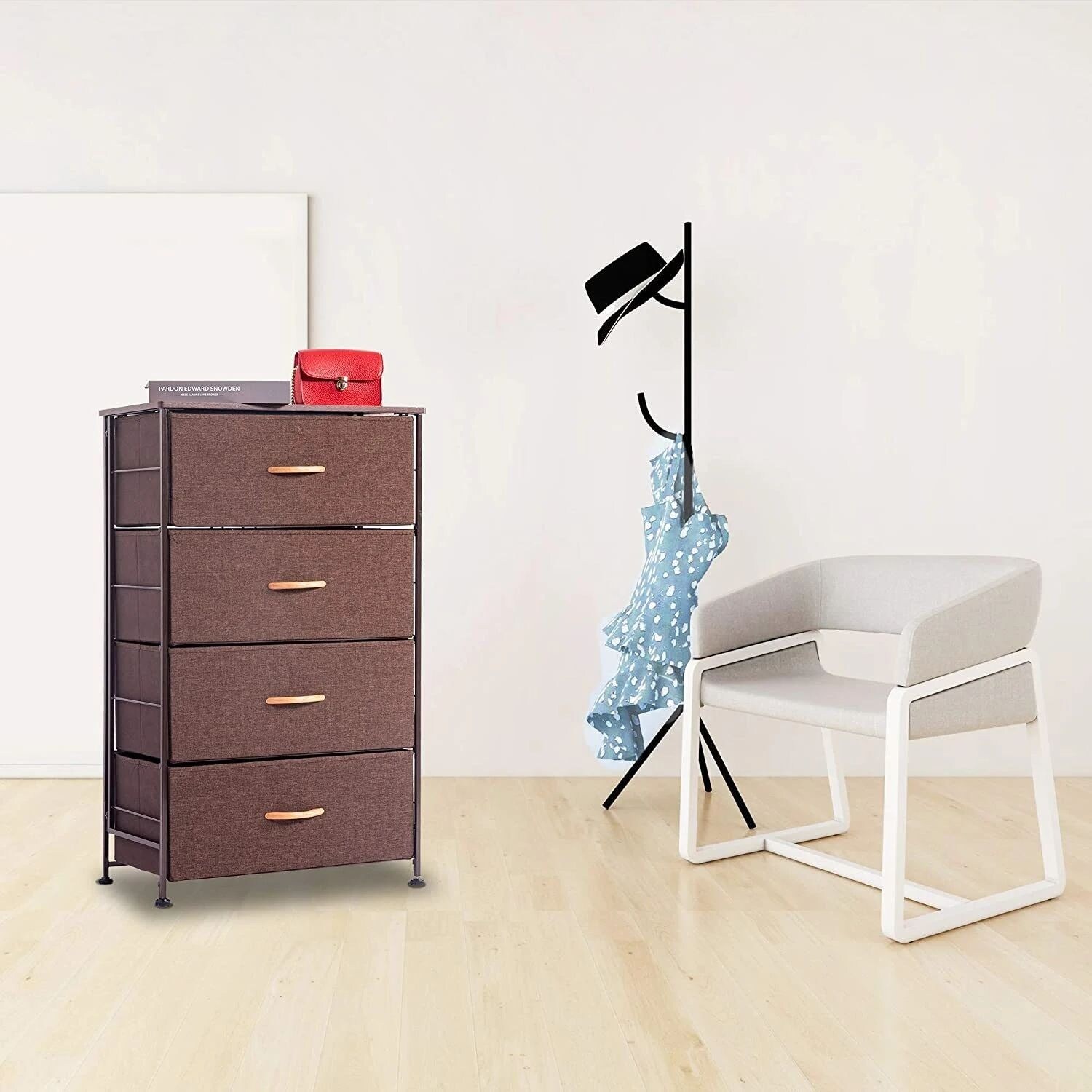 Fabric 4 Drawers Dresser Storage Tower Organizer Unit - - 36358155 - Mycitystee