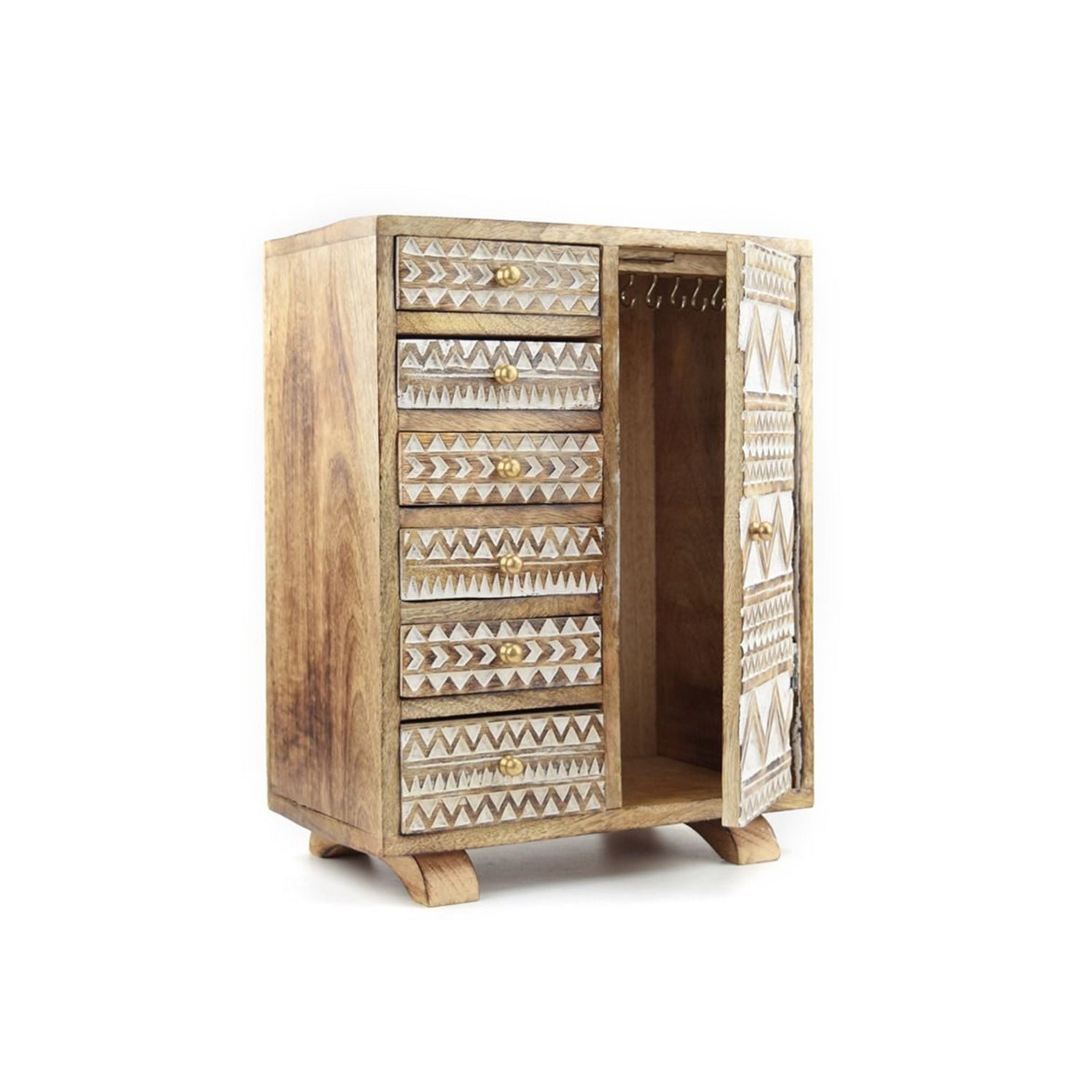 GOLI SOLID MANGO WOOD SIX DRAWER CHESt - - 35437491 - Mycitystee