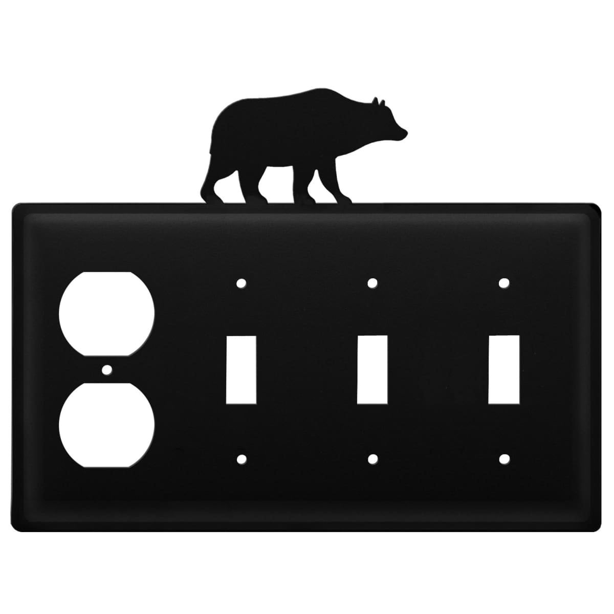 Quad Bear - Single Outlet and Triple Switch Cover - CUSTOM Product - If Out Of Stock， Allow 4 to 6 Weeks - 8 - Mycitystee