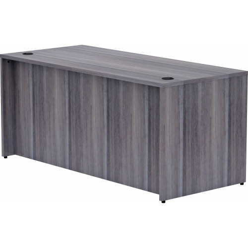 Lorell Weathered Charcoal Laminate Desk Shell (69546) - Mycitystee