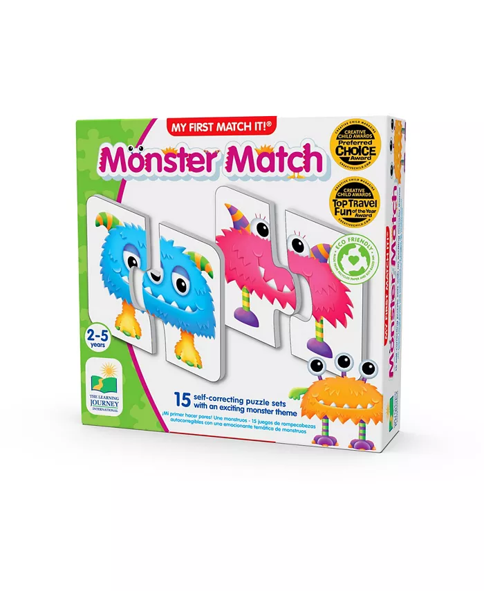 The Learning Journey My First Match It - Set of 15 Self-Correcting Monster Matching Puzzles - Mycitystee