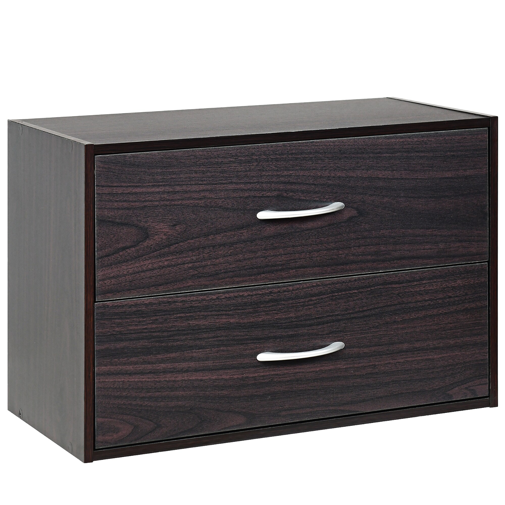 Costway 2-Drawer Stackable Organizer Horizontal Storage Cabinet - - 37194503 - Mycitystee