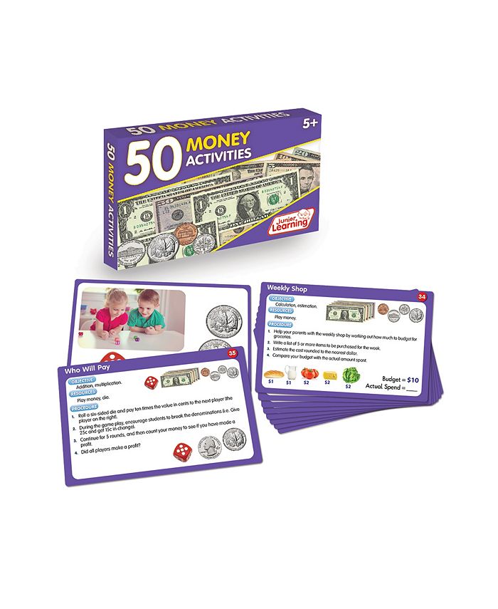 Junior Learning 50 Money Activities Learning Set - Mycitystee