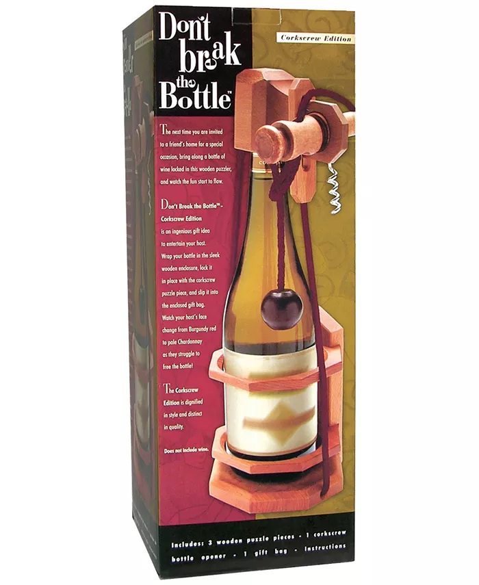 Family Games Inc. Don't Break the Bottle - Corkscrew Puzzle - Mycitystee