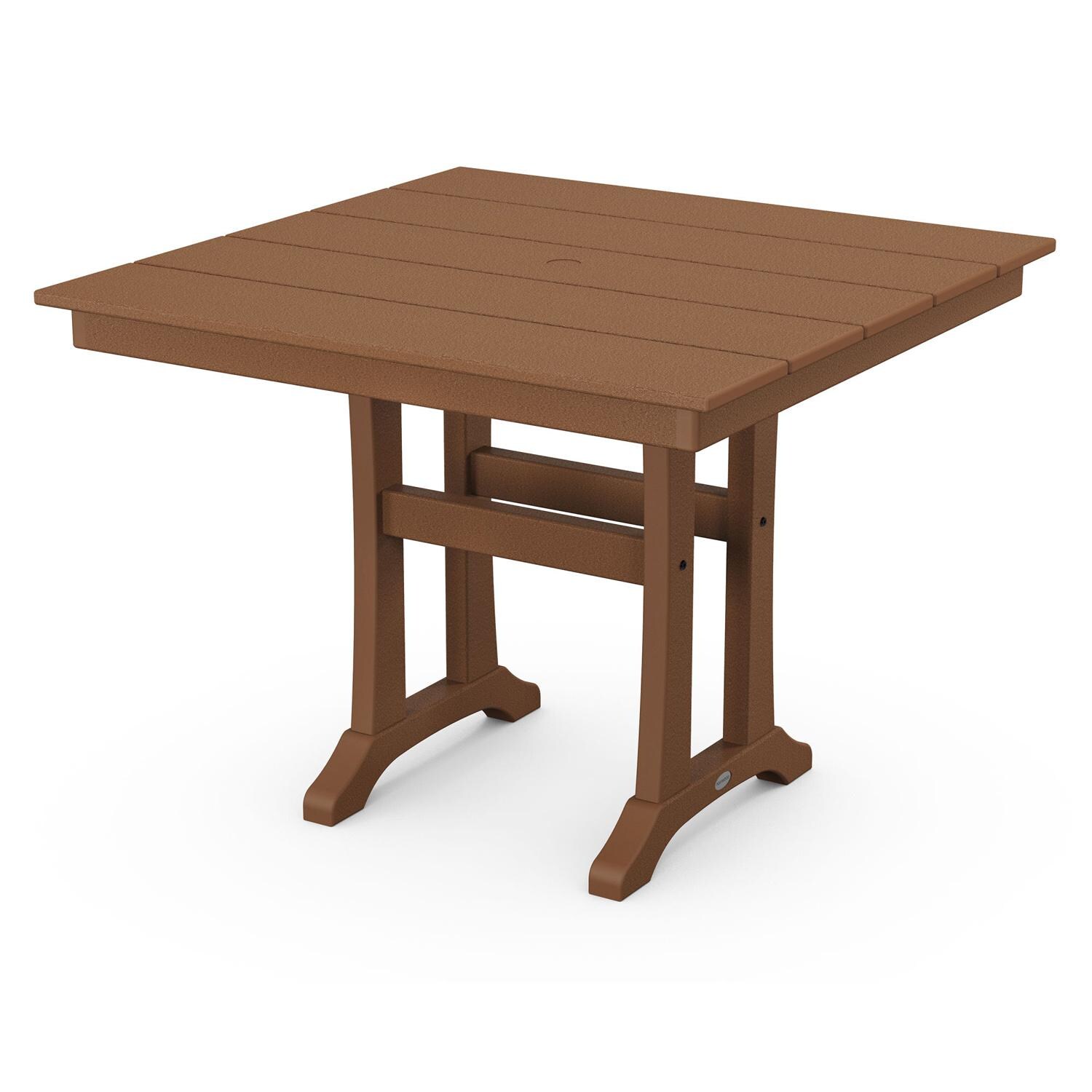 POLYWOOD 37-Inch Farmhouse Trestle Dining Table - Mycitystee