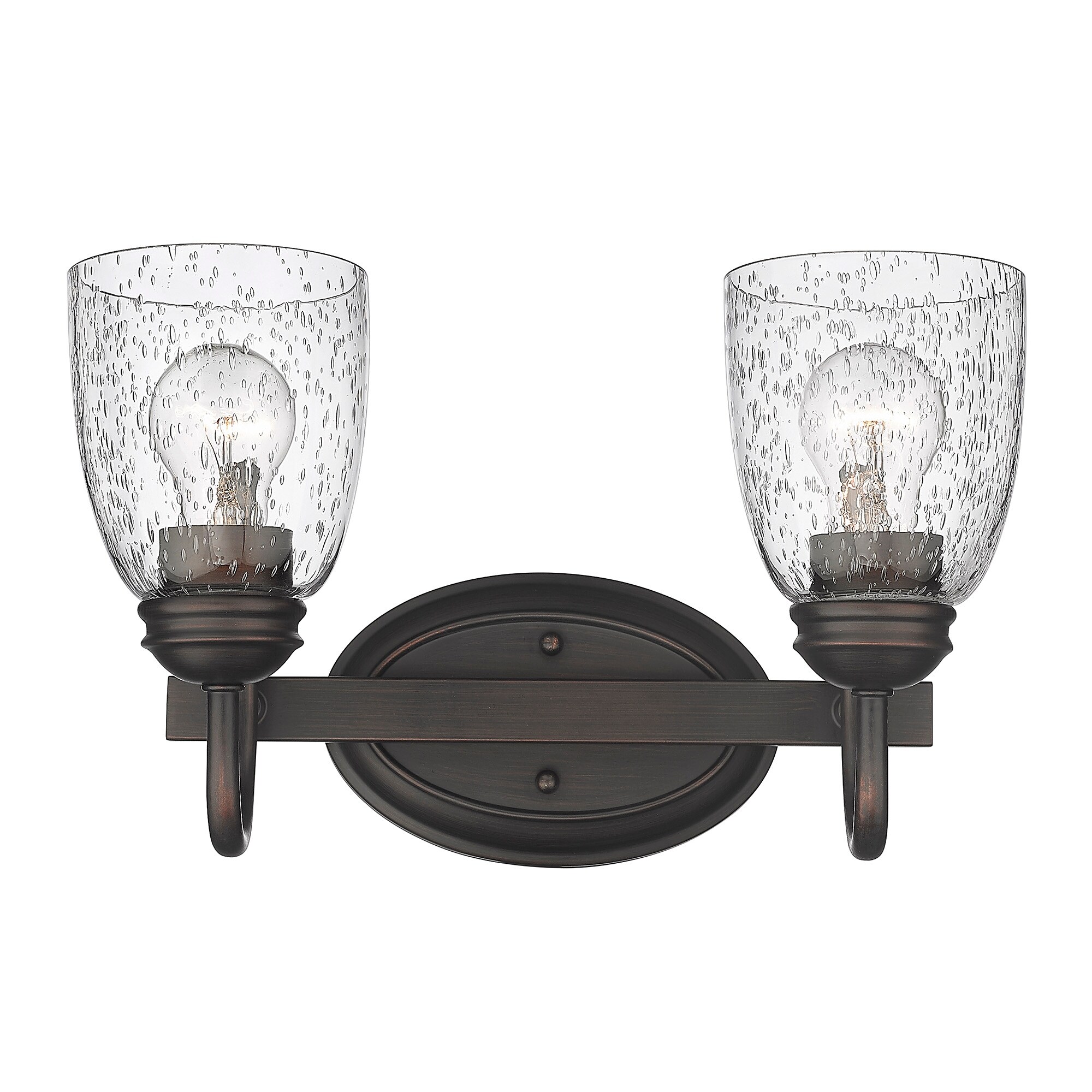 Parrish 2 Light Bath Vanity - Rubbed Bronze - Mycitystee