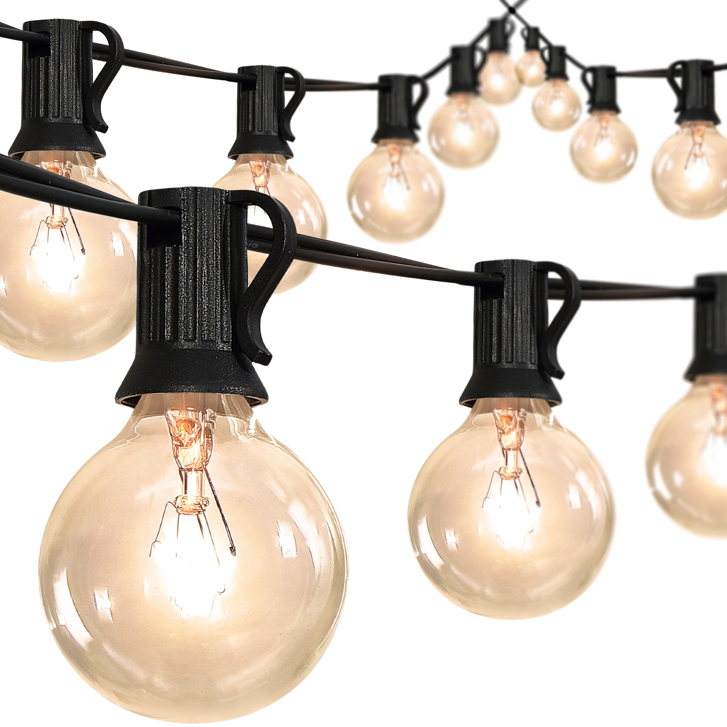 25-Light Indoor/Outdoor 25ft G40 Bistro Globe Bulb String Lights by JONATHAN Y Shopping - The Best Deals on String Lights | 39804005 - Mycitystee