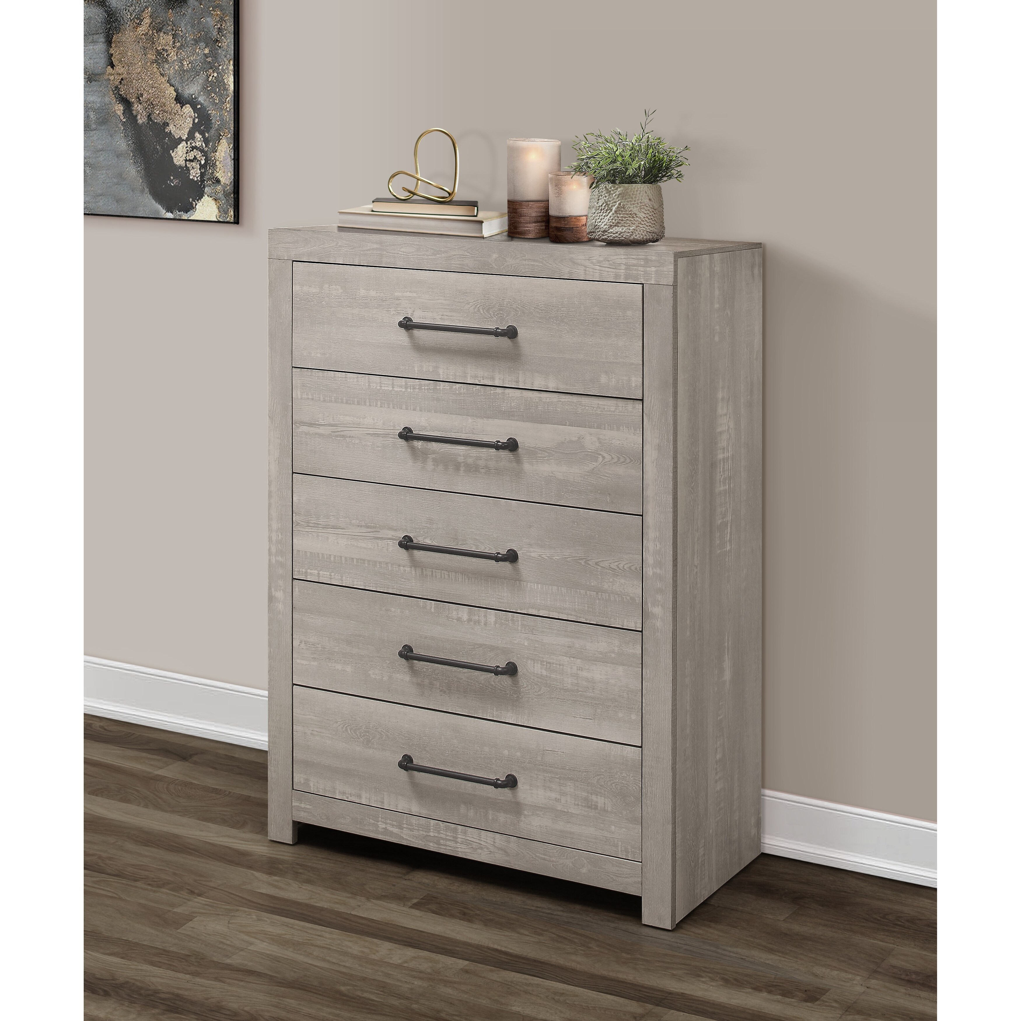 Global Furniture USA White Wash Chest - - 35364748 - Mycitystee