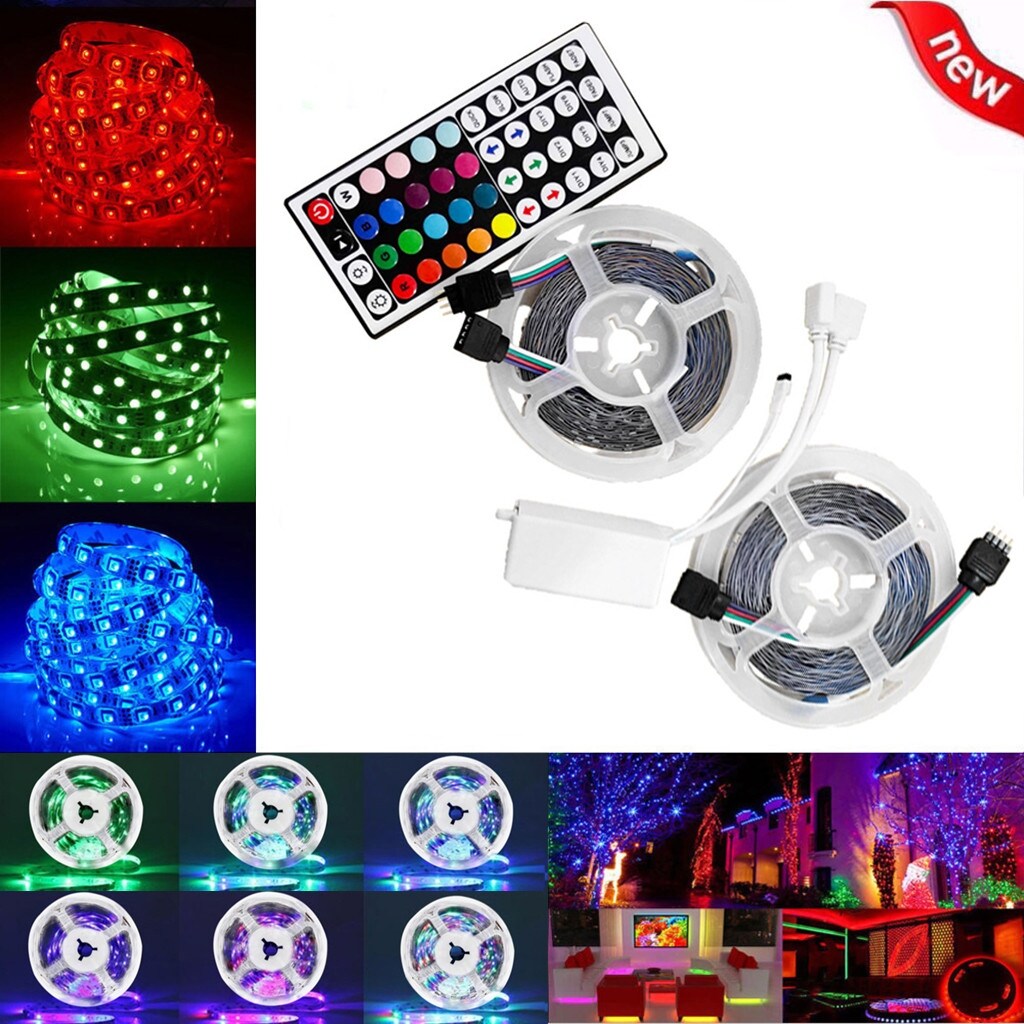 10M 3528 SMD RGB 600 LED Strip Light String Tape+44 Key IR Remote Control - Mycitystee