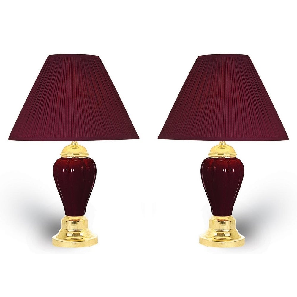 24-inch Ceramic Table Lamp (Set of 2) - Mycitystee