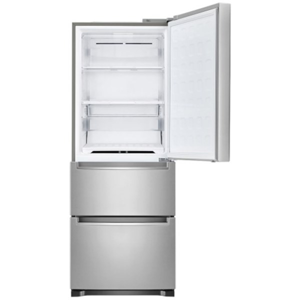 11.7 cu ft Bottom Freezer Silver Refrigerator - Mycitystee