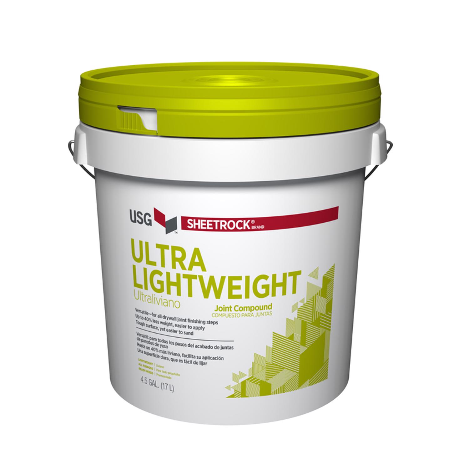 USG Sheetrock Off-White Ultra Lightweight Joint Compound 4.5 gal - Mycitystee