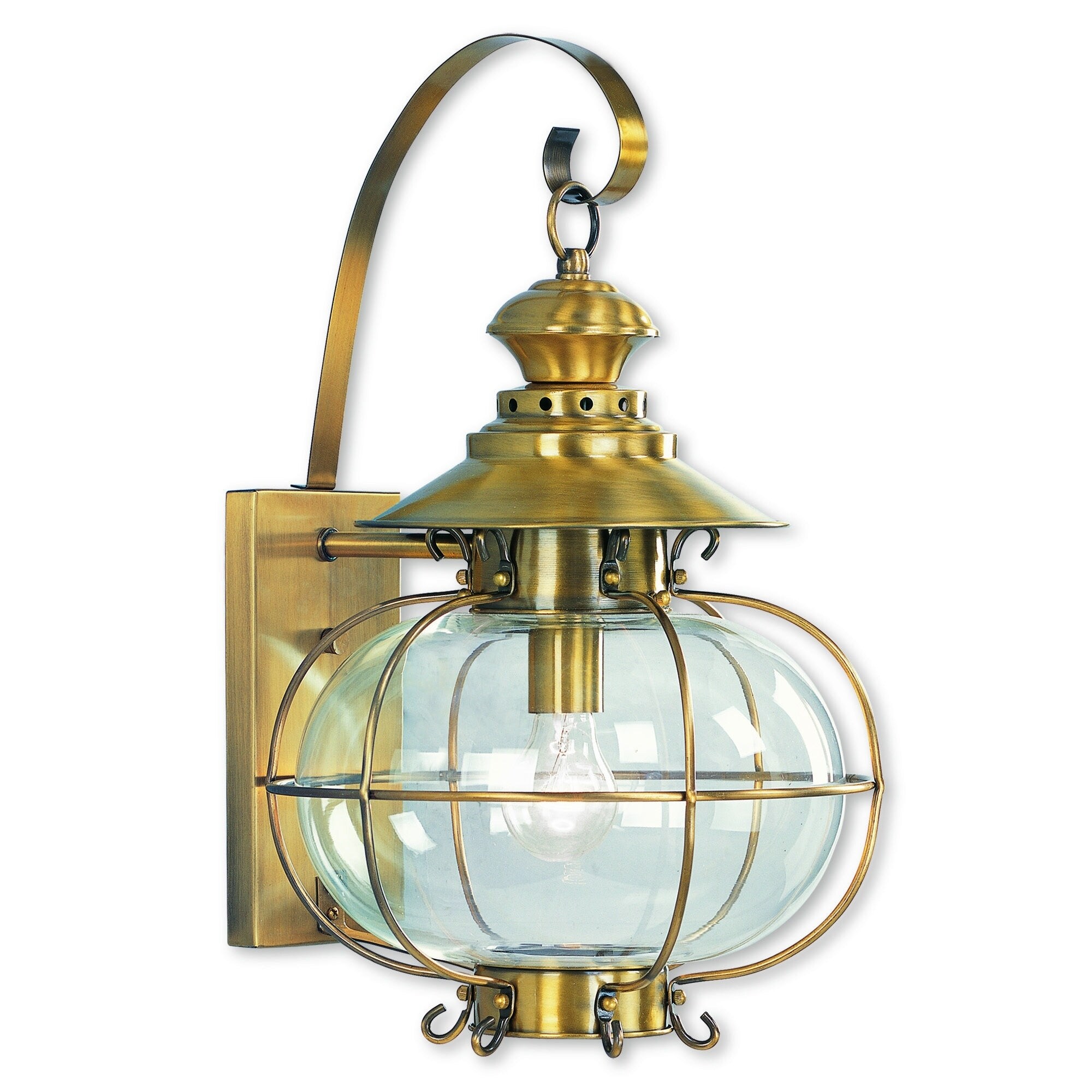 Livex Lighting Harbor Flemish Gold Brass 1-light Outdoor Wall Lantern Shopping - The Best Deals on Outdoor Wall Lanterns | 18909414 - Mycitystee
