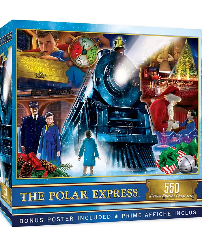 MasterPieces Puzzles Polar Express - Ride 550 Piece Adult Christmas Puzzle - Mycitystee