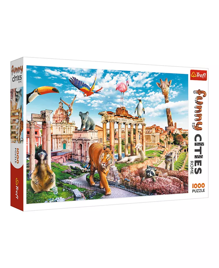 Trefl Red Funny Cities 1000 Piece Puzzle- Wild Rome - Mycitystee