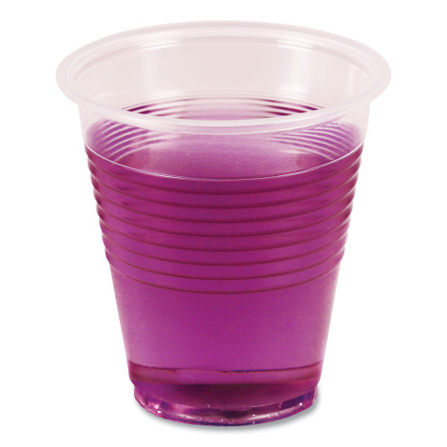 Boardwalk Translucent Plastic Cold Cups， 3 oz， Polypropylene， 125 Cups/Sleeve， 20 Sleeves/Carton (TRANSCUP3CT) - Mycitystee
