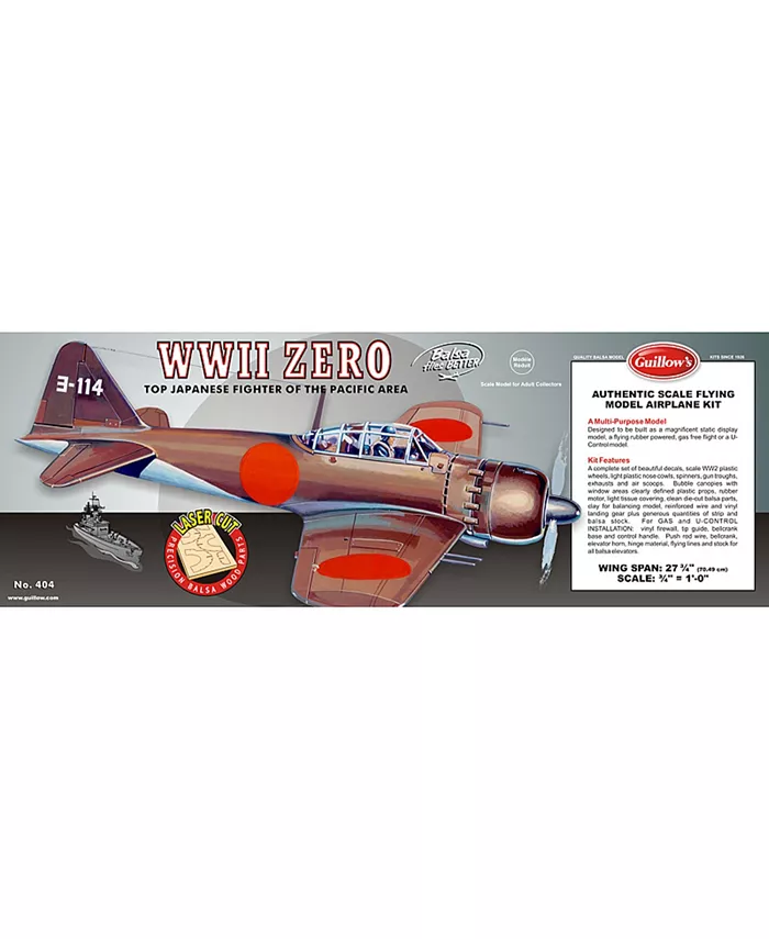 Guillow's World War-II Zero Laser Cut Model Kit - Mycitystee