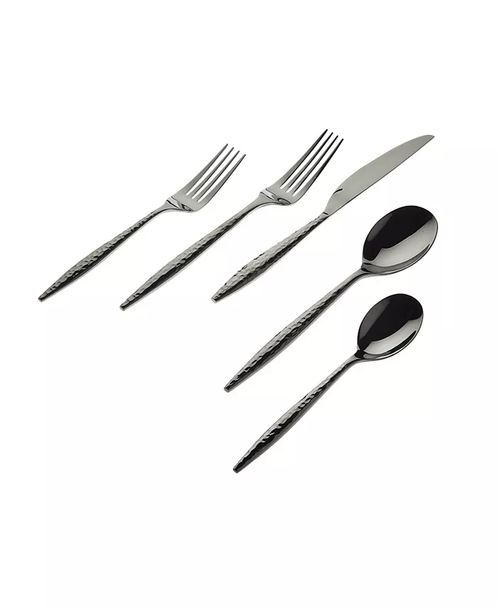 Godinger Avelino Graphite 20 Piece Flatware Set， Service for 4 - Mycitystee