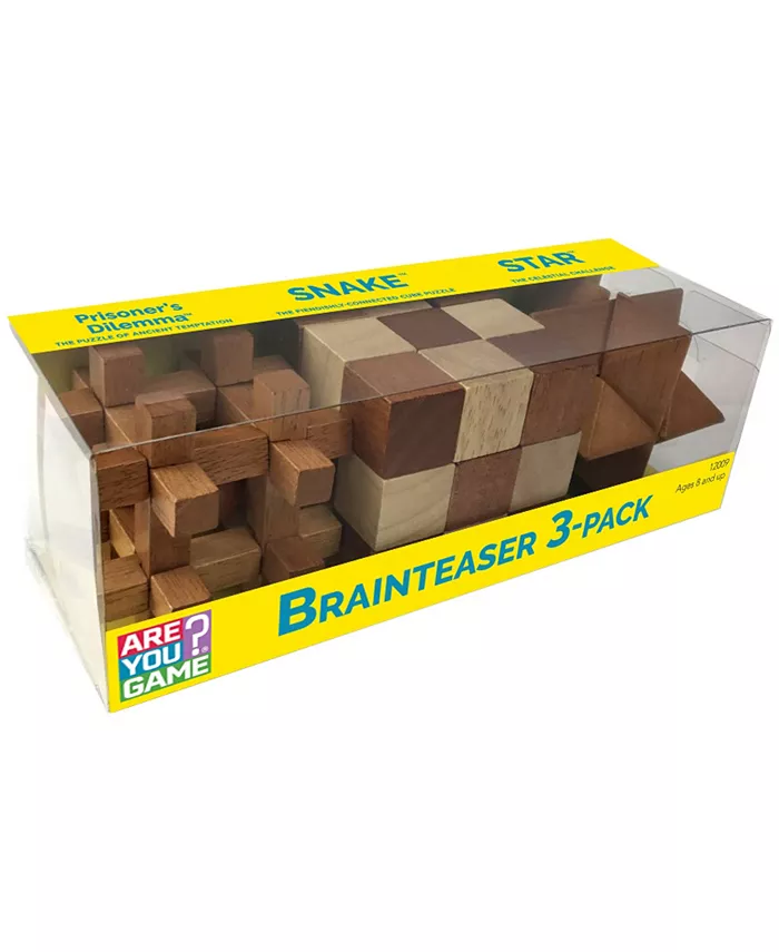 Areyougame Brainteaser 3-Pack Star， Snake， Prisoner's Dilemma - Mycitystee