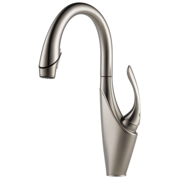 Vuelo Single Handle Pull-Down Kitchen Faucet - Stainless - Mycitystee
