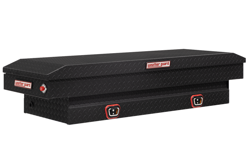 Weather Guard Saddle Truck Tool Box Aluminum Compact Matte Black - Mycitystee
