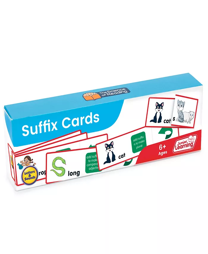Junior Learning Suffix Flashcards - Mycitystee