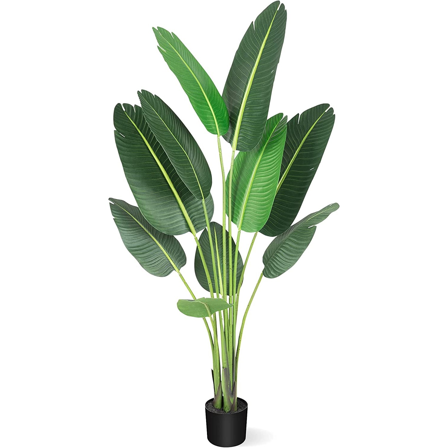 Artificial Tree Fiddle Leaf Fig Plants Faux Plant for Home Decor Indoor Outdoor Office - Mycitystee