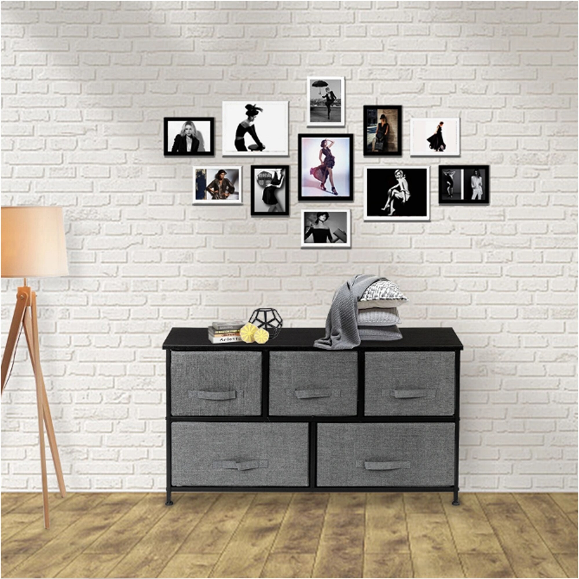 Closet Dresser with 5 Drawers， Multi-Purpose Organizer Unit for Closet - - 35975824 - Mycitystee
