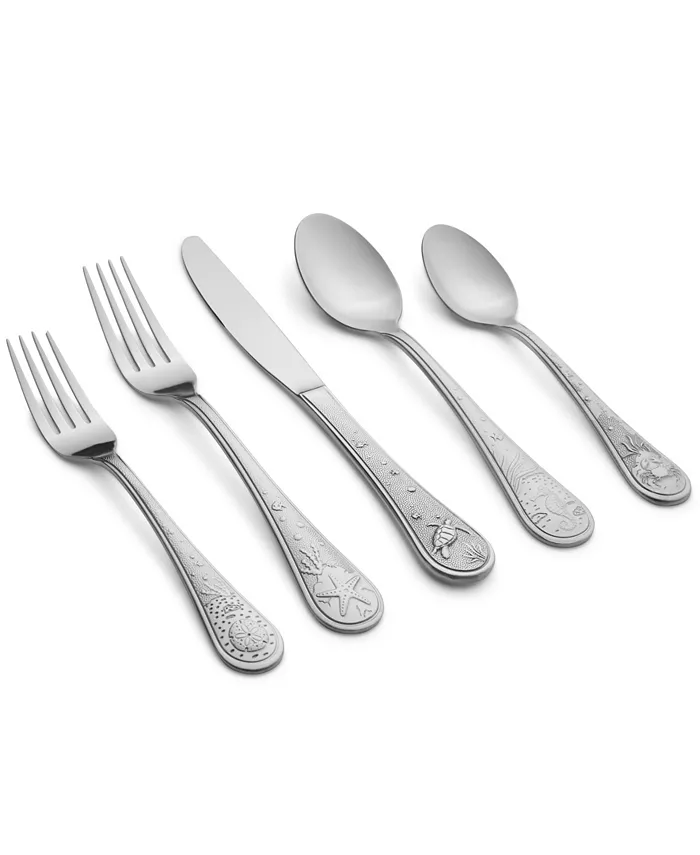 Cambridge Silversmiths Marine Life Mirror Flatware Set， 20 Piece - Mycitystee