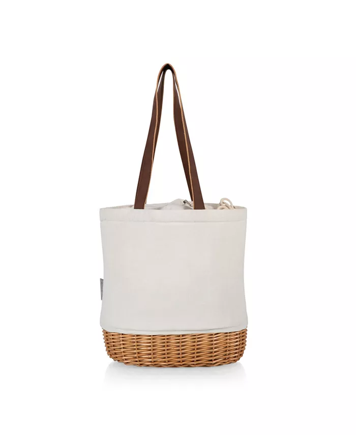 Picnic Time Pico Willow and Canvas Lunch Basket Bag - Mycitystee
