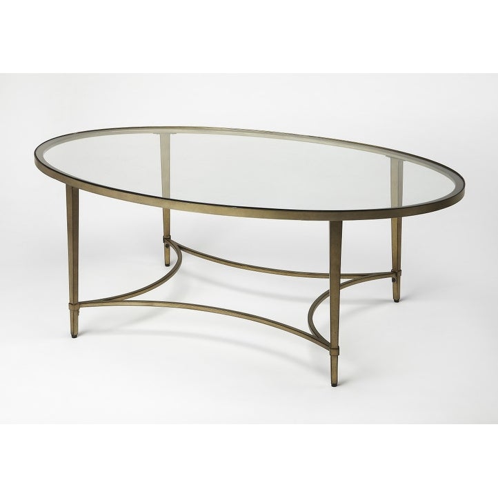Golden Oval Coffee Table - 50' x 30' x 19' - Mycitystee
