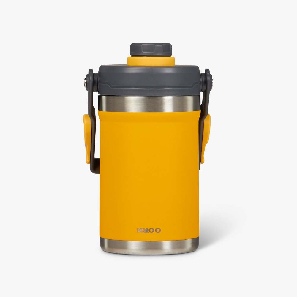 Igloo Sports Water Jug Reusable Stainless Steel Yellow 1/2 Gallon - Mycitystee