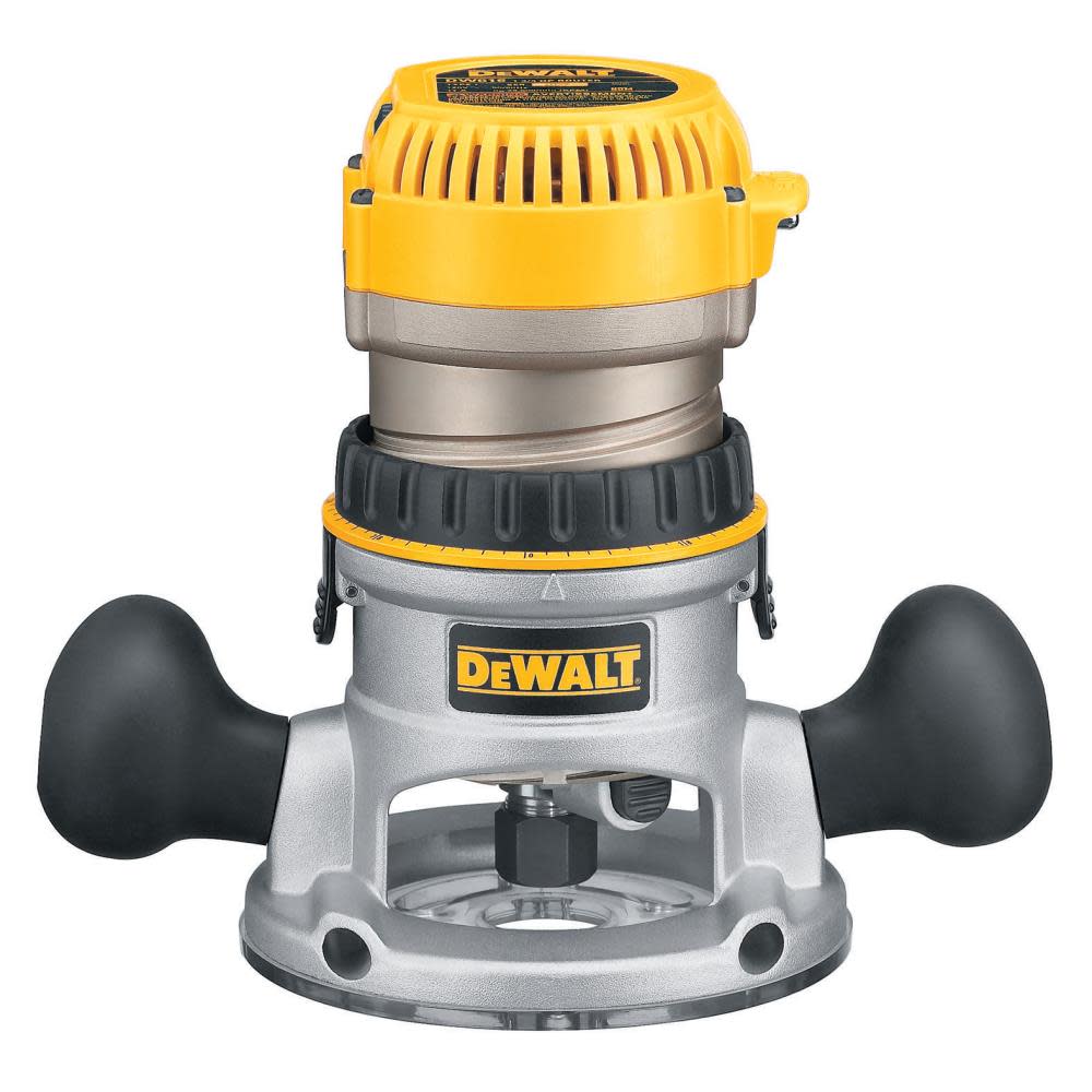DEWALT 2-1/4 HP Electronic Variable Speed Fixed Base Router DW618 from DEWALT - Mycitystee