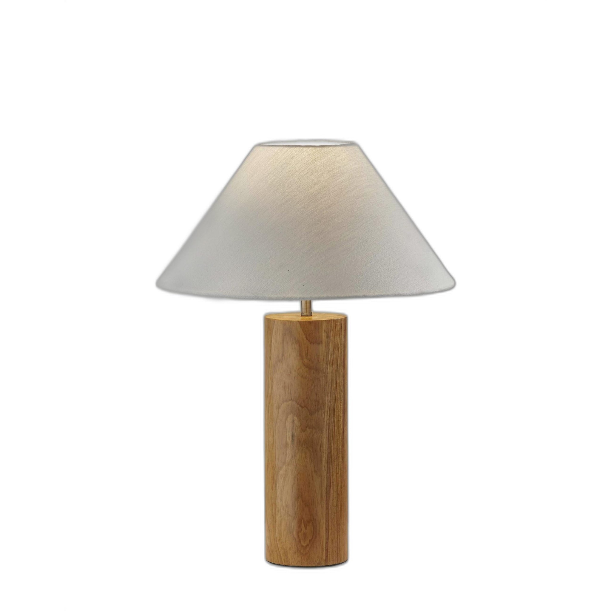 Canopy Natural Wood Block Table Lamp - 18 x 18 x 25.5 - Mycitystee