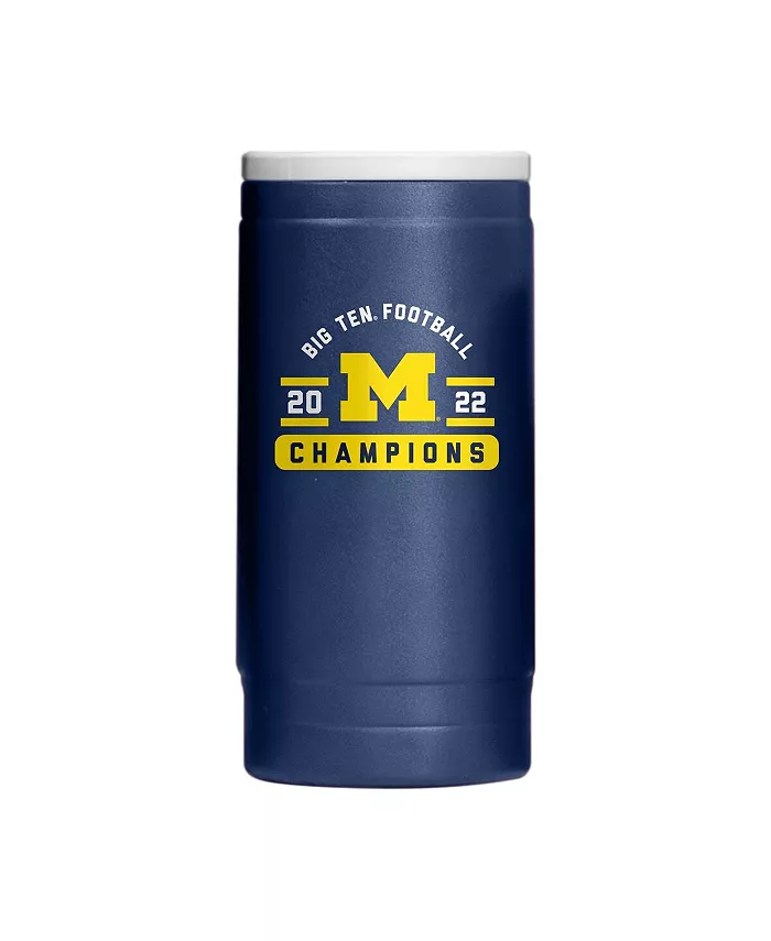 Logo Brands Michigan Wolverines 2022 Big Ten Football Conference Champions 12 Oz Powder Coat Slim Can Cooler - Mycitystee