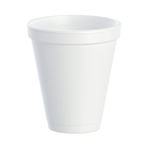 Dart Foam Drink Cups， 12 oz， White， 1，000/Carton (12J16) - Mycitystee