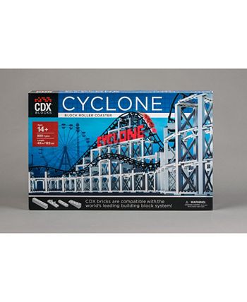 Coaster Dynamix CDX Blocks Brick Construction Cyclone Roller Coaster Building Set - Mycitystee