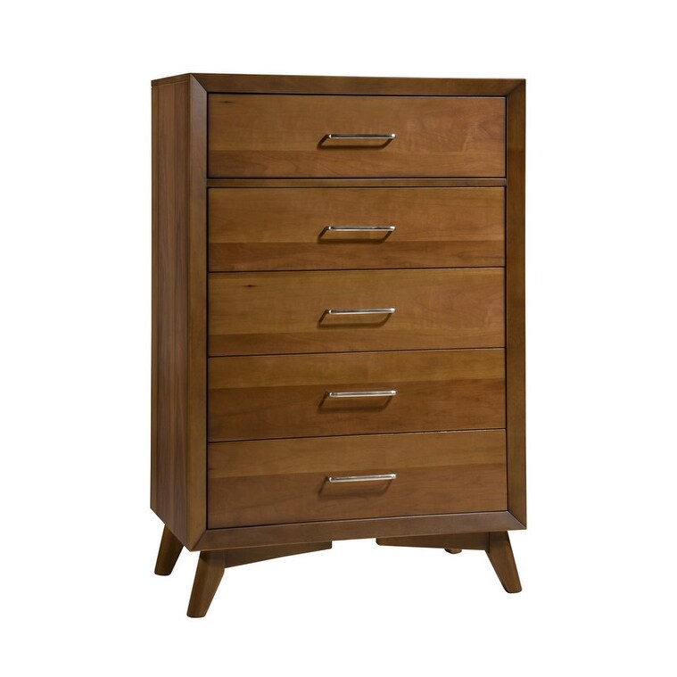 Pio Mid Century Wooden Chest In Walnut - - 32109521 - Mycitystee