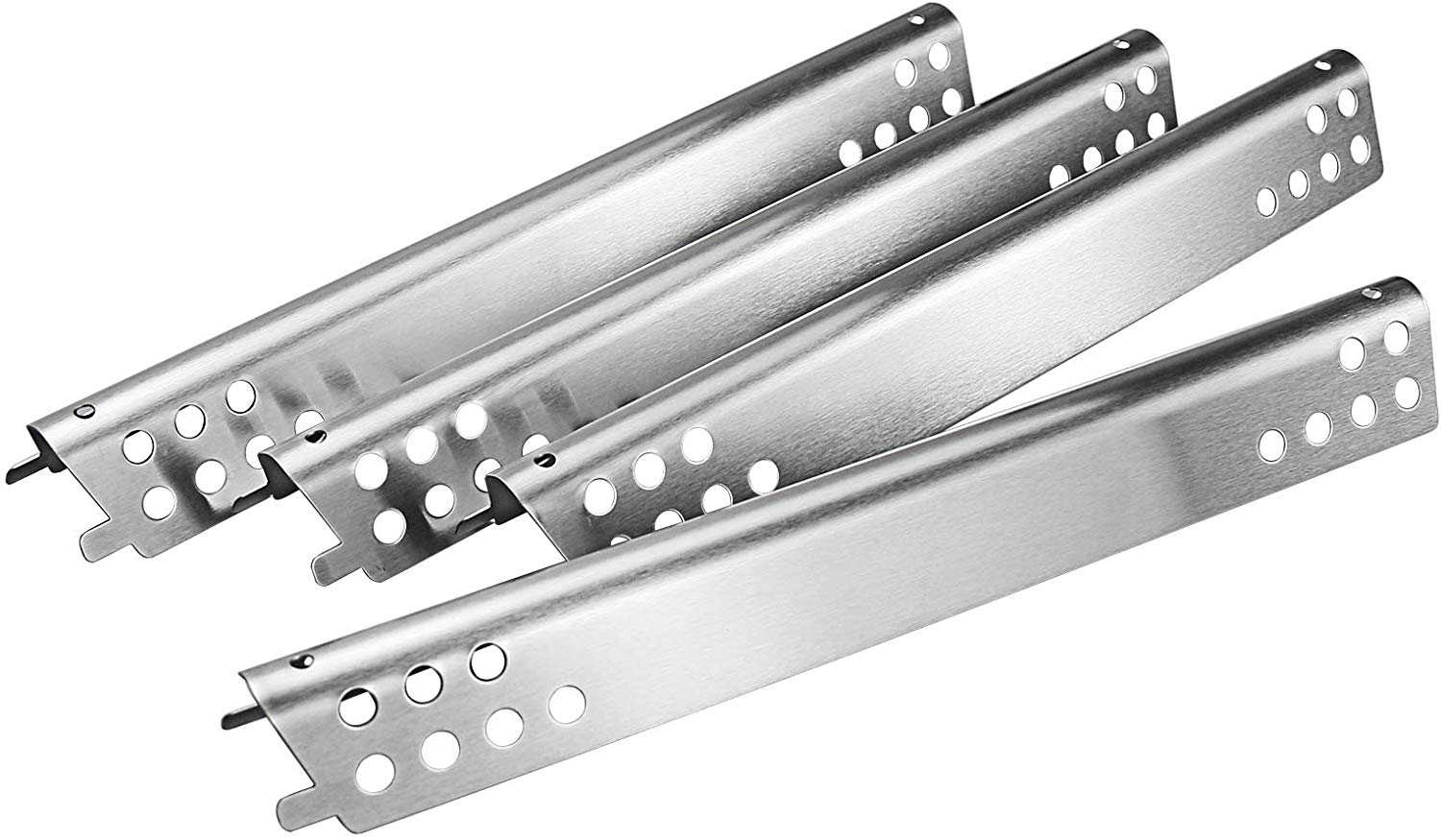 Heat Plates Kit G458-0018-W1 fits Char-Broil Gas Grills, 4 Pcs Kit 15 1/8 x 2'' - Mycitystee