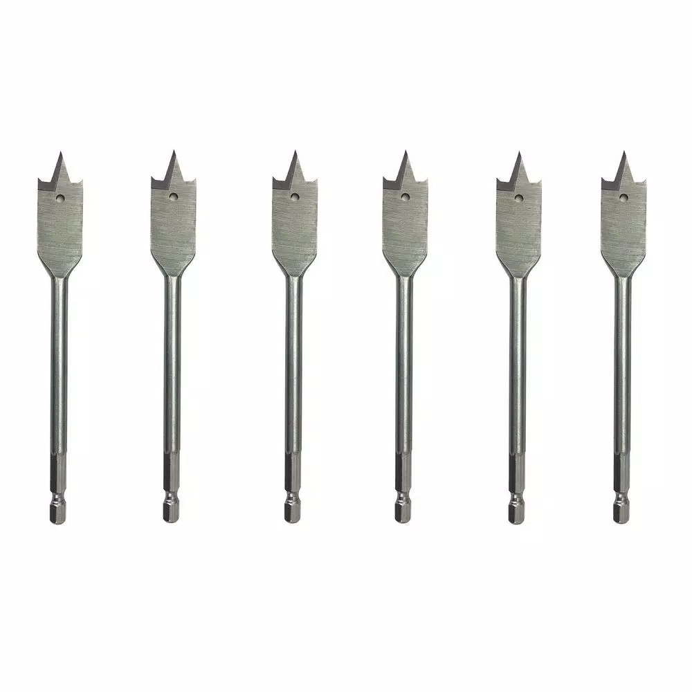 Drill America Carbon Steel Spade Drill Bit Set (6-Pieces) and#8211; XDC Depot - Mycitystee
